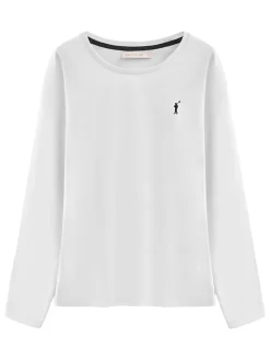 2er-Set: Longsleeves in Dunkelblau/ Weiß