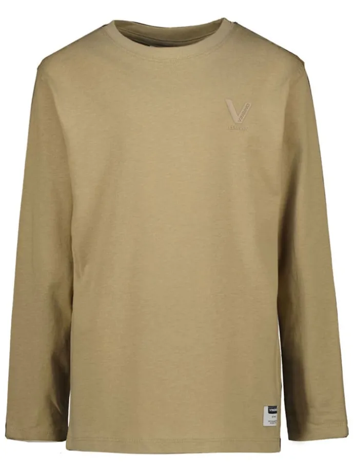 2er-Set: Longsleeves in Khaki/ Hellbraun