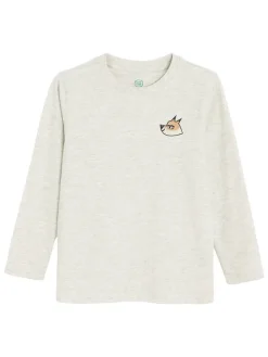 3er-Set: Longsleeves in Türkis/ Creme/ Hellbraun