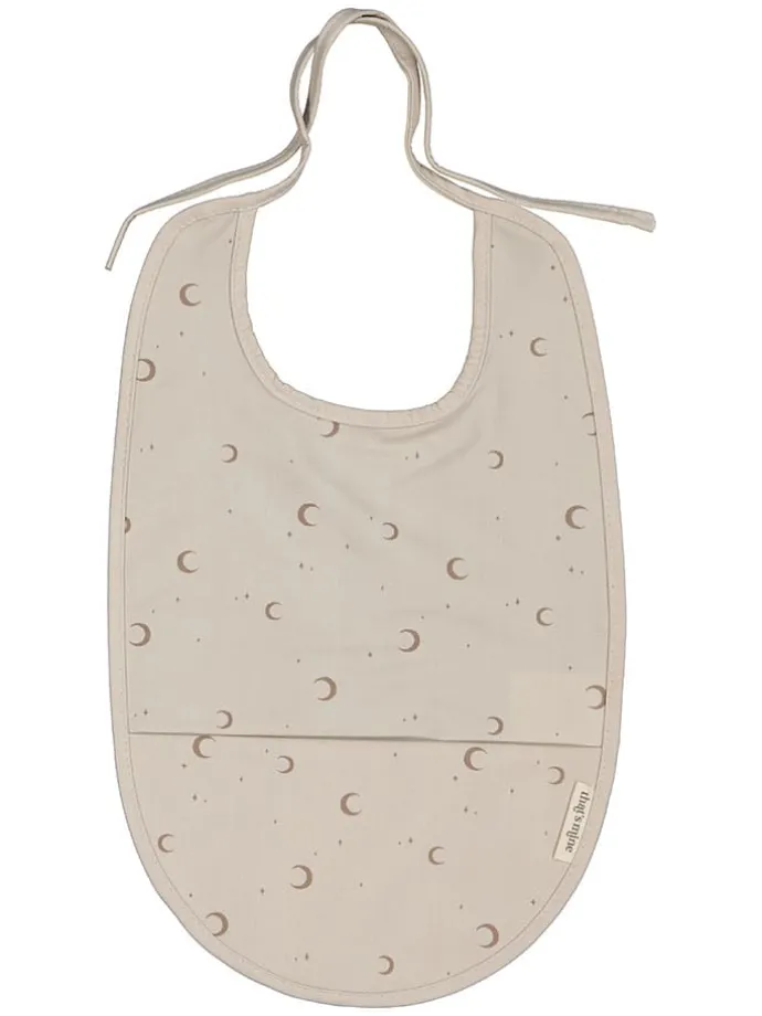 2er-Set: Lätzchen "Calm moon" in Beige