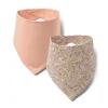 2er-Set: Lätzchen ''Eden'' in Rosa/ Beige