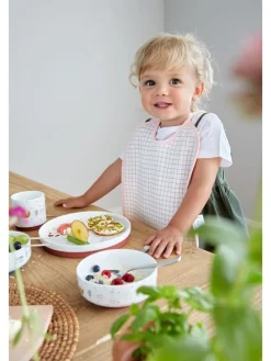 5er-Set Lätzchen in Weiß/ Bunt