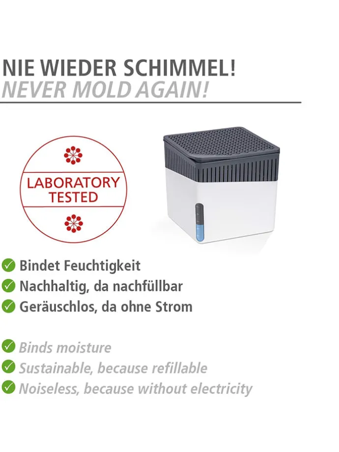 2er-Set: Luftentfeuchter-Nachfüllpack "Cube Orange" in Weiß