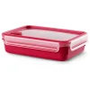 2er-Set: Mikrowellendosen "Clip & Micro" in Rot - 1,2 l