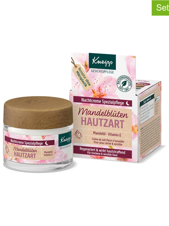2er-Set: Nachtcreme "Mandelblüten Hautzart", je 50 ml