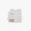 3er-Set: Ohrring-Aufhänger in Grau - (B)7,5 x (H)5 cm