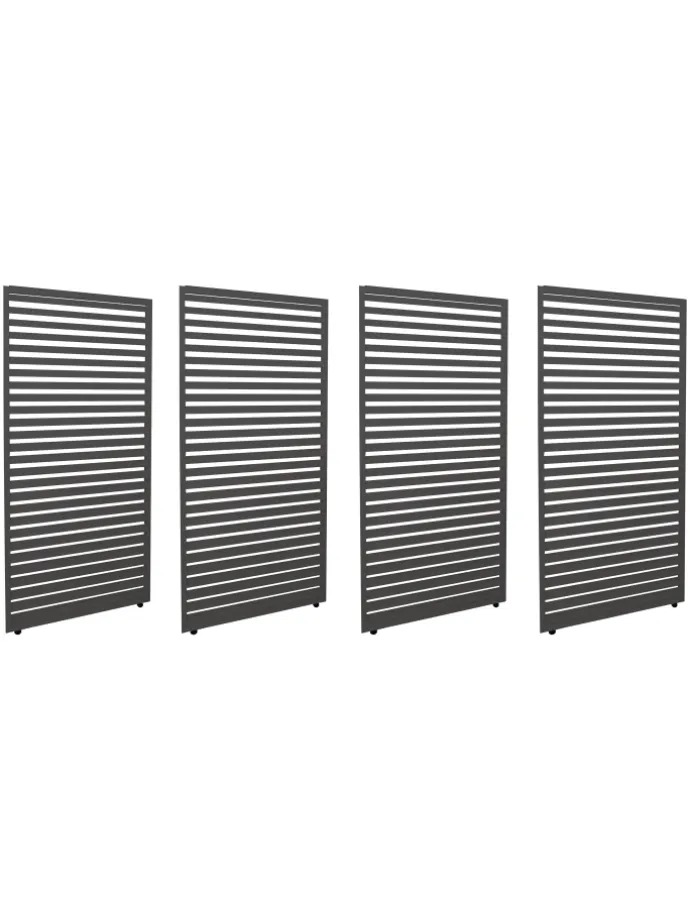 4er-Set Paneele für Pergola 46, Anthrazit