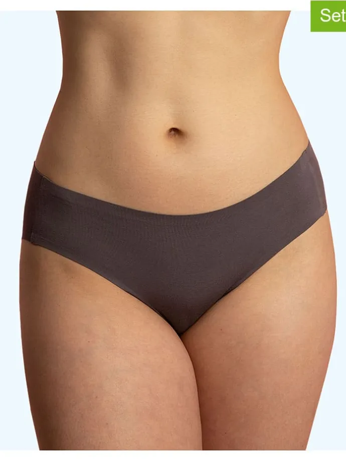 2er-Set: Pantys in Braun