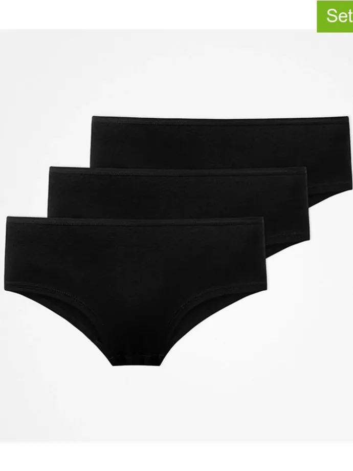 3er-Set: Pantys in Schwarz
