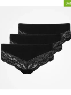 3er-Set: Pantys in Schwarz