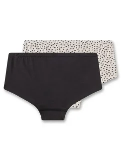 2er-Set: Pantys in Schwarz/ Beige