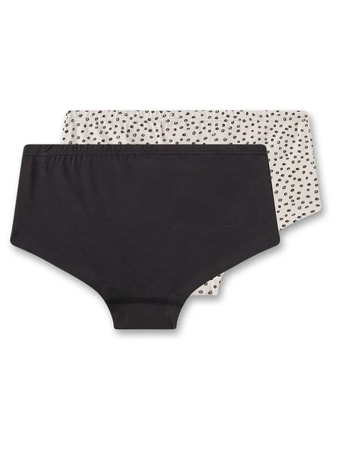 2er-Set: Pantys in Schwarz/ Beige