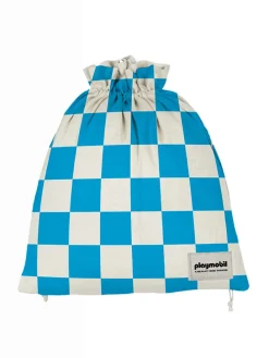 2er-Set: Reisebeutel in Weiß/ Blau - (B)30 x (H)40 cm