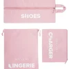 6er-Set: Reiseorganizer in Rosa