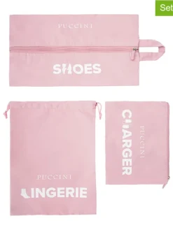 6er-Set: Reiseorganizer in Rosa