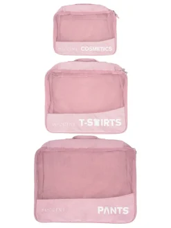 6er-Set: Reiseorganizer in Rosa