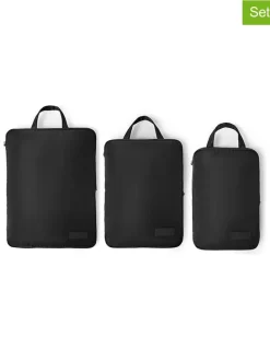 3er-Set: Reiseorganizer in Schwarz