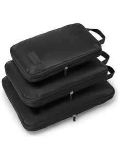 3er-Set: Reiseorganizer in Schwarz