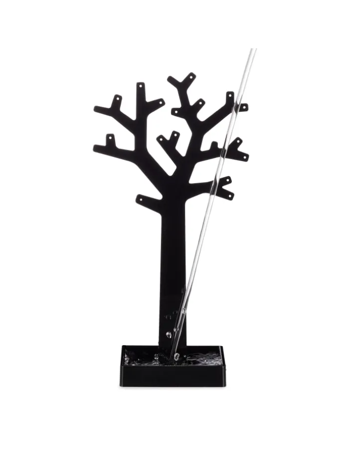 2er-Set: Schmuckständer Baum in Schwarz/Weiß