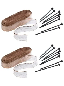 2er-Set: Schnecken-Stopp in Braun - (L)160 cm