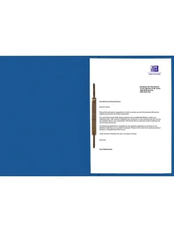 5er-Set: Schnellhefter "Top File+" in Blau - DIN A4