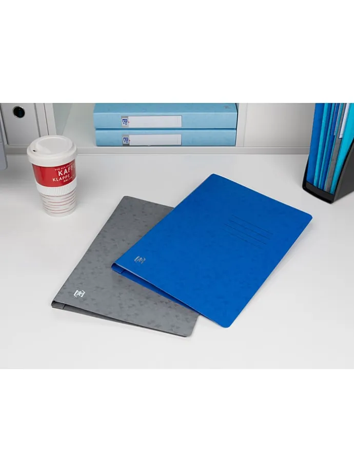 5er-Set: Schnellhefter "Top File+" in Blau - DIN A4