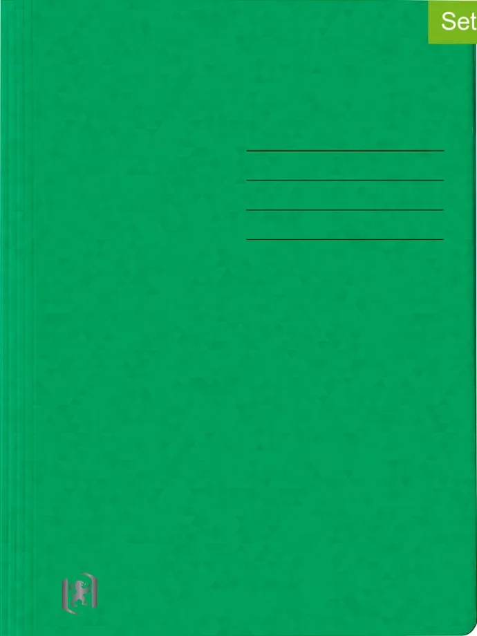 5er-Set: Schnellhefter "Top File+" in Grün - DIN A4