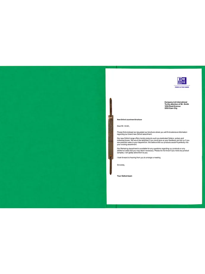 5er-Set: Schnellhefter "Top File+" in Grün - DIN A4