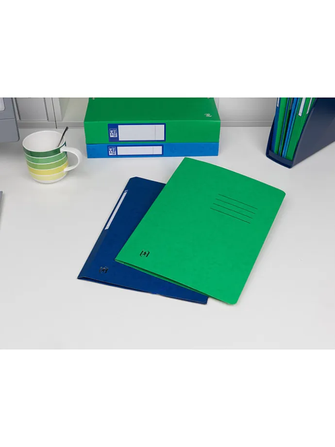 5er-Set: Schnellhefter "Top File+" in Grün - DIN A4