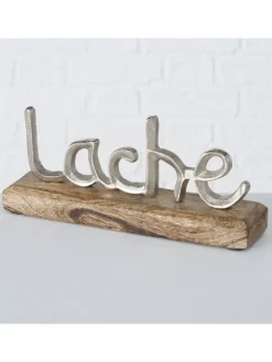 3er-Set: Schriftzüge "Jillien" in Silber/ Hellbraun - (H)12 cm