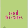 2er-Set: Schwammtücher "Cool to care" in Grün - (L)20 x (B)17 cm