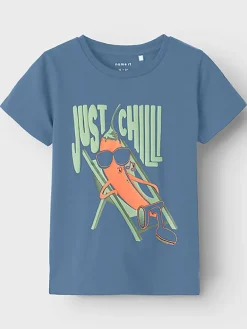 2er-Set: Shirts "Dean" in Blau/ Weiß