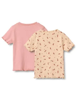 2er-Set: Shirts in Rosa/ Orange