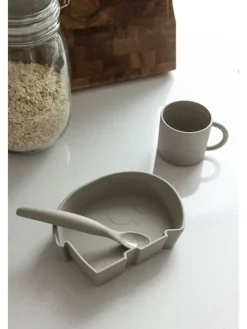 2er-Set: Silikon-Esslernlöffel in Beige - je (L)16 cm