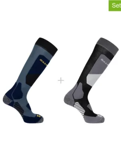 2er-Set: Ski-/ Snowboardsocken "Access" in Schwarz/ Blau