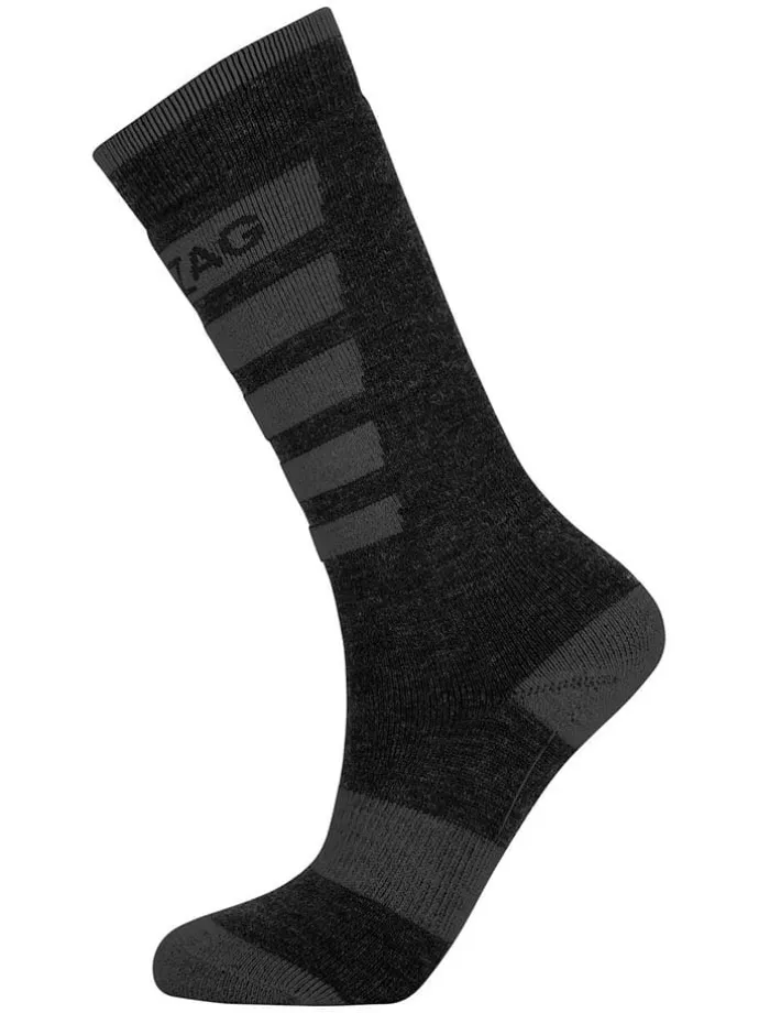 2er-Set: Ski-/ Snowboardsocken "Znow" in Schwarz