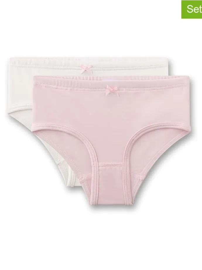 2er-Set: Slips in Creme/ Rosa