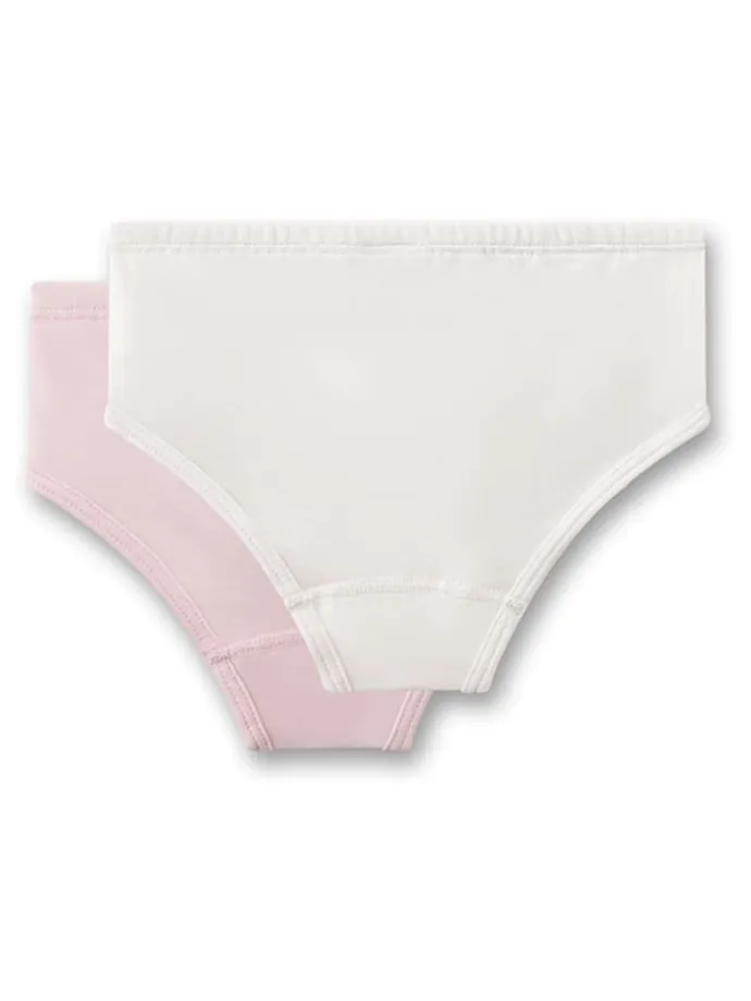 2er-Set: Slips in Creme/ Rosa