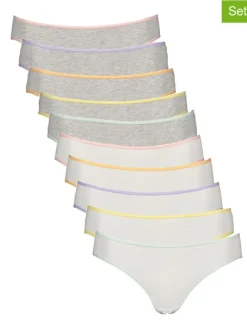 10er-Set: Slips in Grau