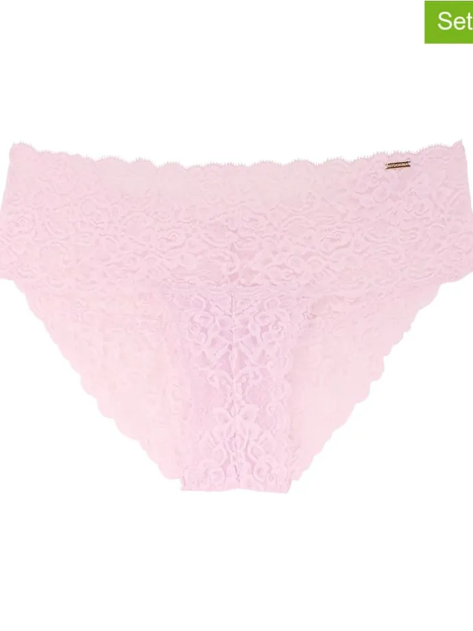 2er-Set: Slips in Rosa