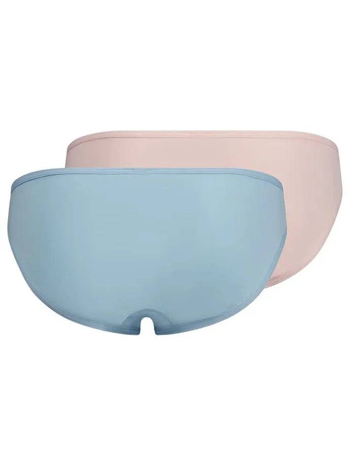 2er-Set: Slips in Rosa/ Hellblau
