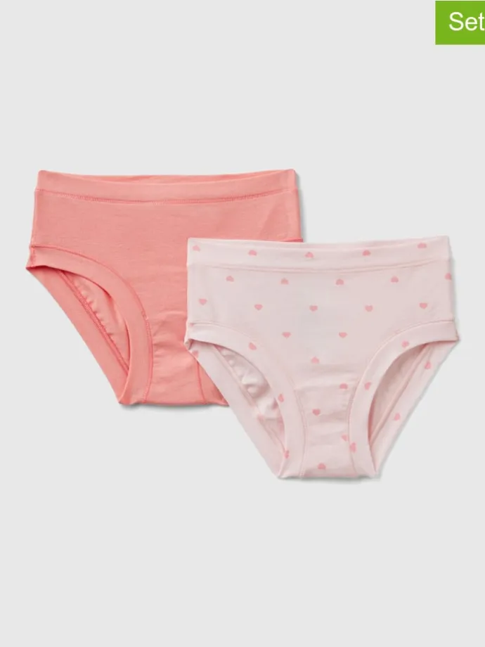 2er-Set: Slips in Rosa/ Rot