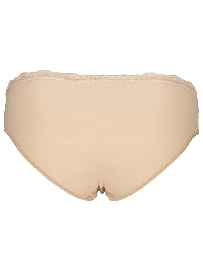 3er-Set: Slips in Rosa/ Schwarz/ Beige