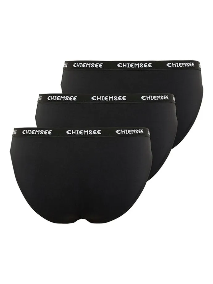 3er-Set: Slips in Schwarz
