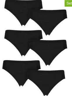 6er-Set: Slips in Schwarz