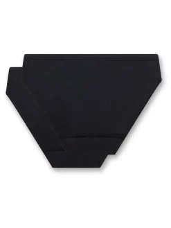 2er-Set: Slips in Schwarz