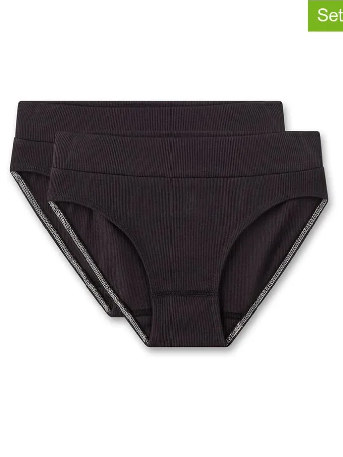 2er-Set: Slips in Schwarz