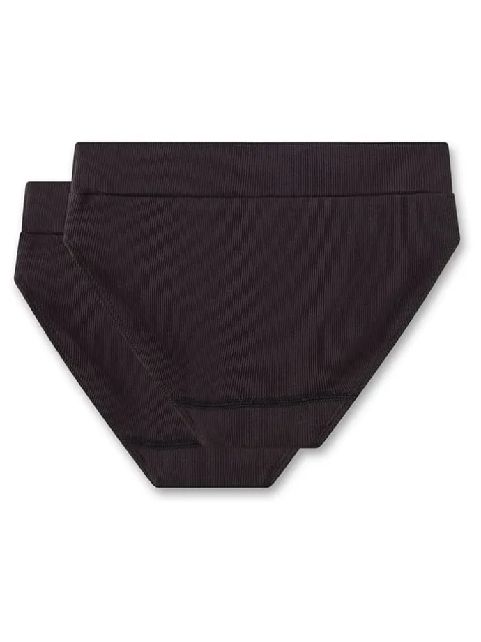 2er-Set: Slips in Schwarz