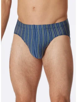 3er-Set: Slips in Schwarz/ Blau