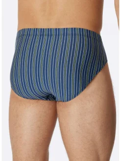 3er-Set: Slips in Schwarz/ Blau